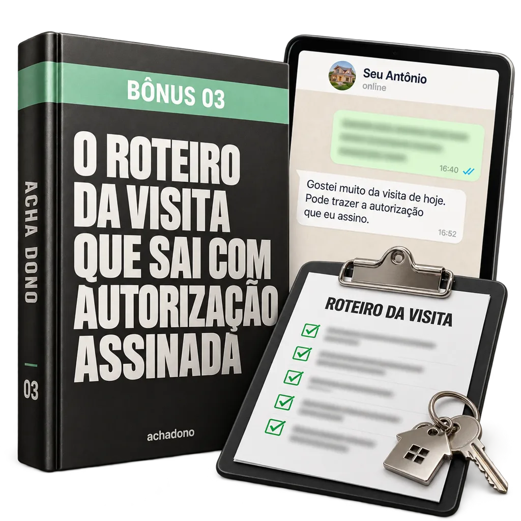 Capa do bônus 3: O ROTEIRO DA VISITA QUE SAI COM AUTORIZAÇÃO ASSINADA